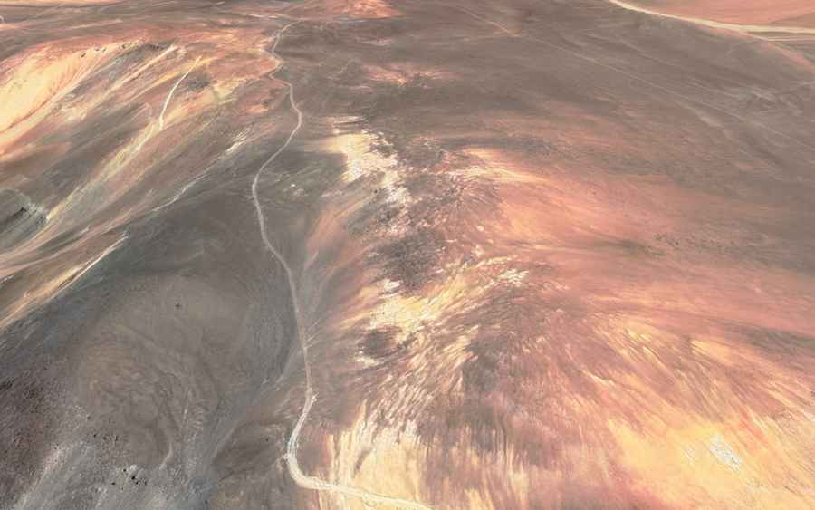 A 4x4 mine road to Cerro Vidal Gormaz in the Andes