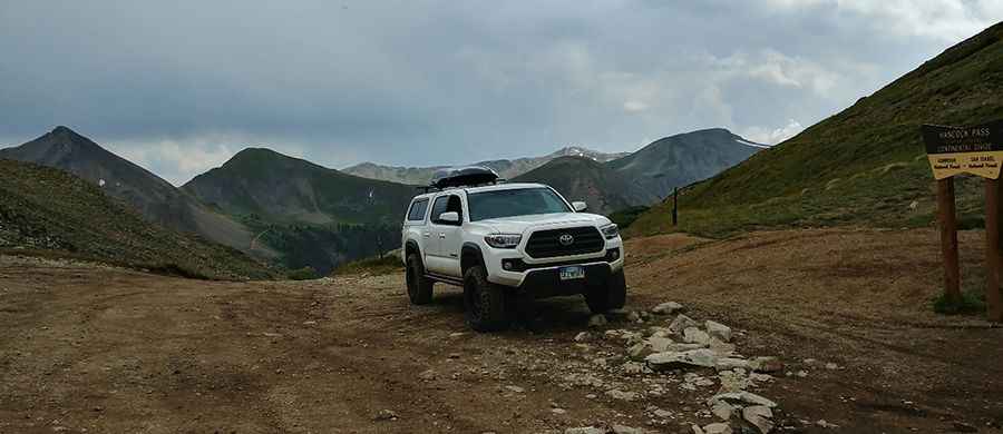 A beautiful road with lots of historical sights to Hancock Pass in Colorado
