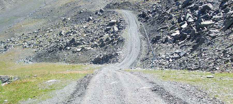 A brutal road to Col de Lauzun in the French Alps