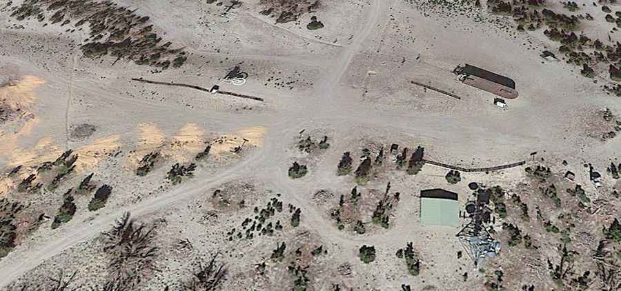 A chairlift access road to Rainbow Summit in California