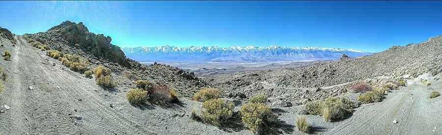 A narrow curvy road to Betty Jumbo Mine