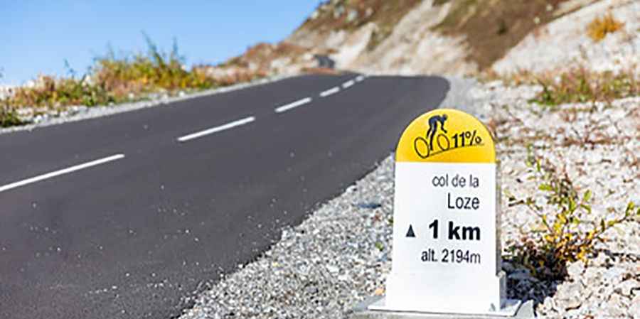 A new paved road to Col de la Loze