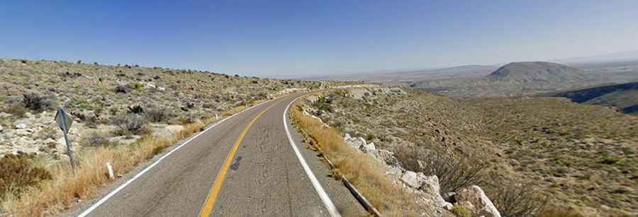 A Paved Road Through the Peguis Canyon in Chihuahua