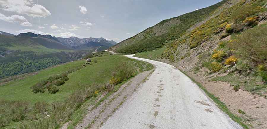 A paved road to Collado de Llesba with terrific views of Picos de Europa