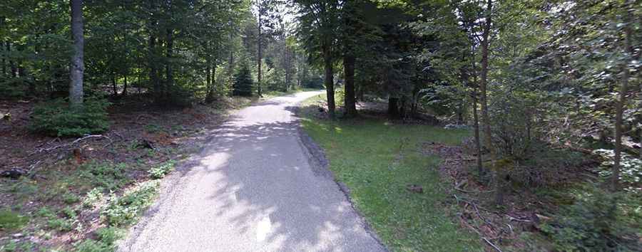 A paved road to the summit of Col de la Luzette in the Massif Central