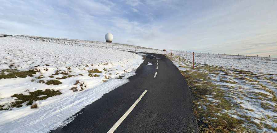 A private access road to Lowther Hill