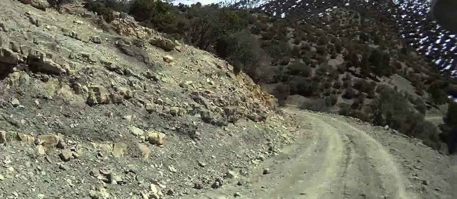 A road with dramatic views to Cirque de Jaffar in the High Atlas
