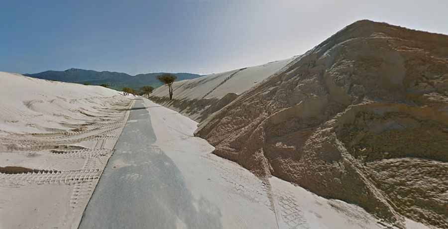 A sandy road through Valdevaqueros dune