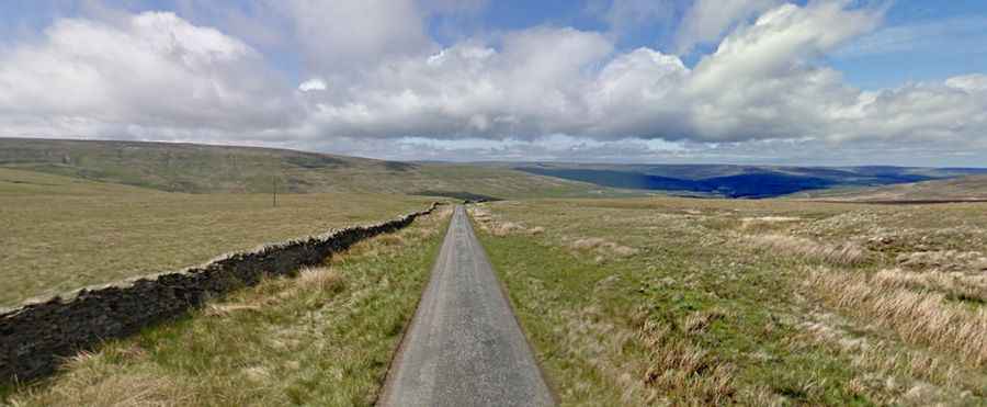 A singletrack road from Newbiggin to Westgate