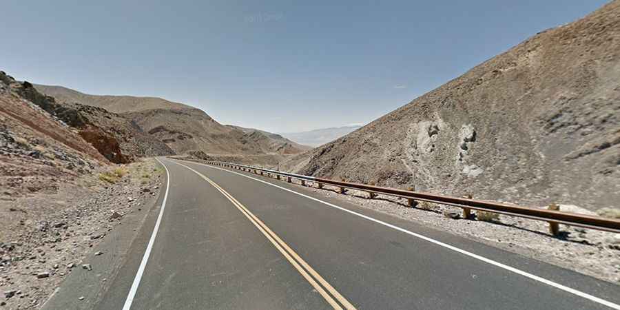 A tough desert road to Towne Pass in CA