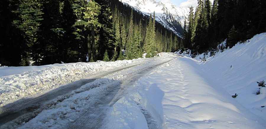 A wild road to Railroad Pass in Canada
