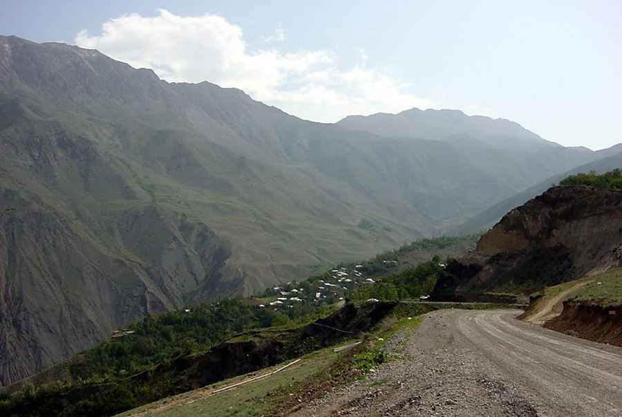 A wild unpaved road to Lal Haz Peak