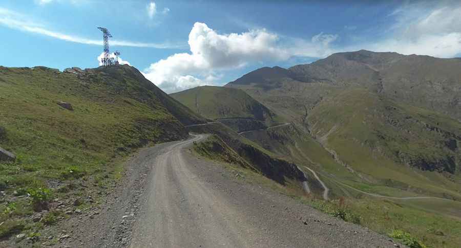 Abano Pass is a Georgian treacherous road closed in winters
