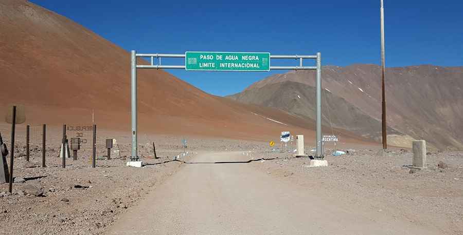 Agua Negra Pass is the highest road between Argentina and Chile