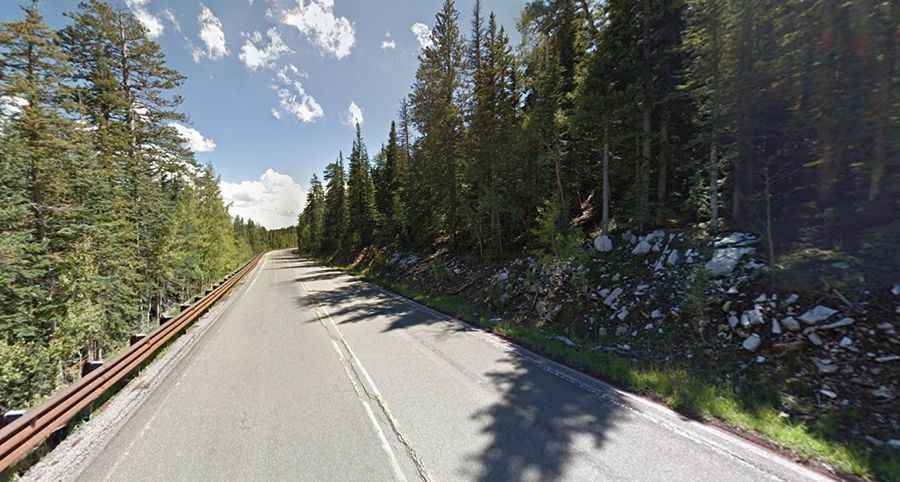 An all-weather paved road to Sandia Crest in New Mexico