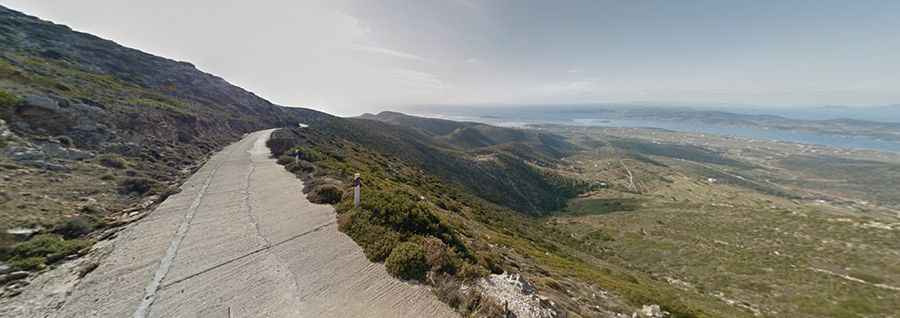 An awe-inspiring road to the top of Mt. Agios Pantes