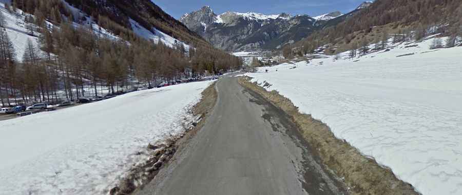 An epic paved road to Vallon du Melezet in the Alps