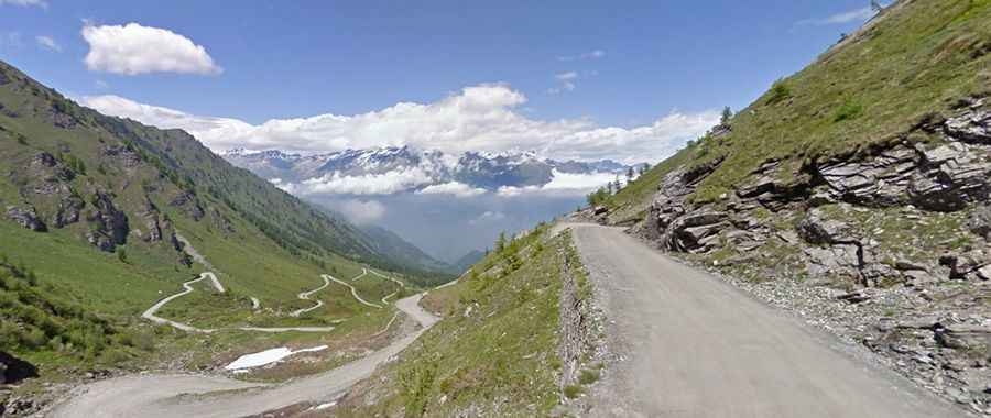 An epic road to Colle delle Finestre in the Italian Alps