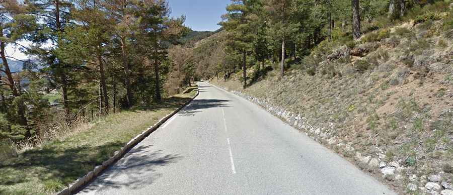 An iconic road to Col Saint Martin in the Alpes-Maritimes