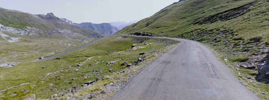 An iconic road to Port de Boucharo in the Pyrenees