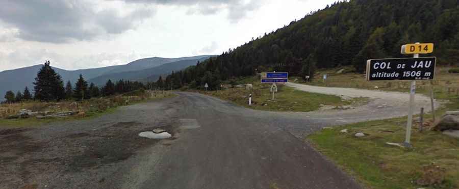 An iconic Tour de France road to Col de Jau