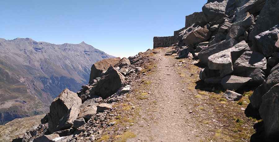 An Old Military Road to the Summit of Mont Malamot in the Cottian Alps