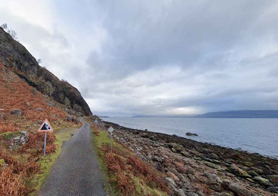 B8043 is a challenging road in the Scottish Highlands