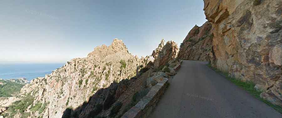 Calanques de Piana in Corsica is a scenic French balcony road