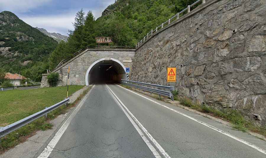 Ceresole Tunnel is the steepest tunnel in the Italian Alps