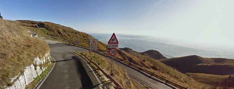 Cima Grappa is a classic road of Giro d'Italia