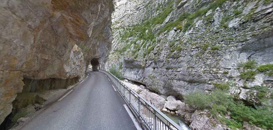 Clue de Saint Auban is a scenic balcony road in France