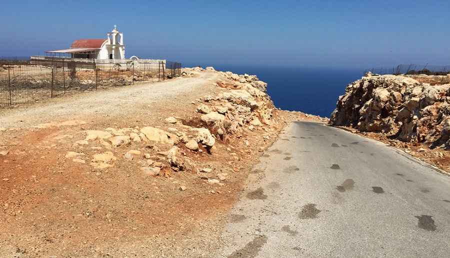 Courage is required to drive to Seitan Limania Beach