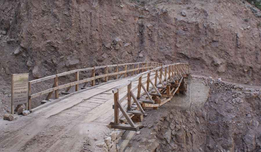Crossing the infamous Tattu Bridge