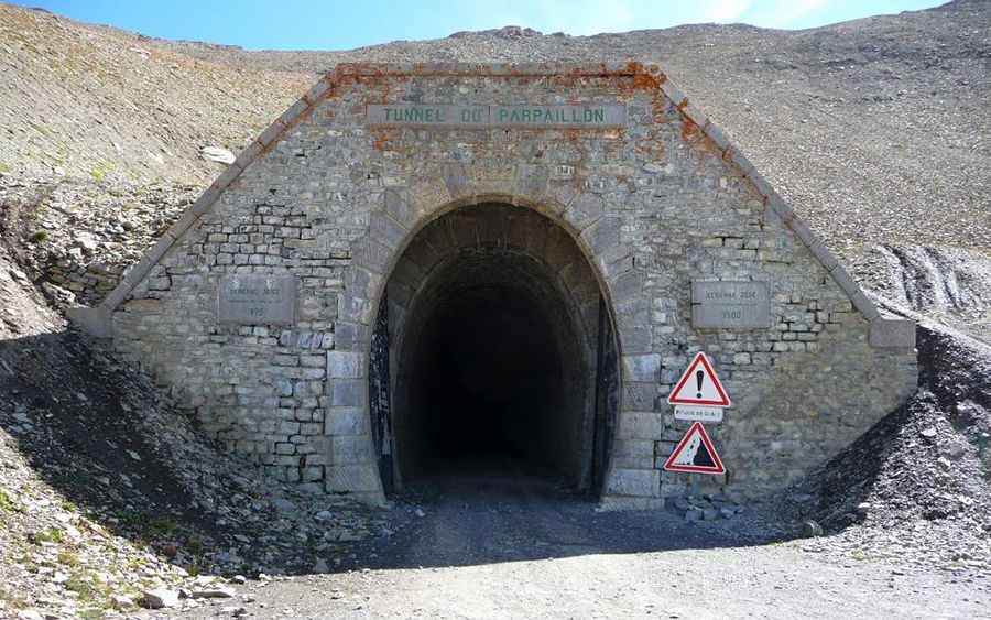 Crossing the scary Tunnel de Parpaillon in the Cottian Alps