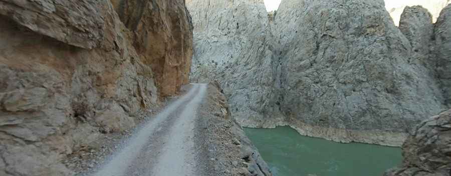 Dare to drive the dangerous Kemaliye Stone Road above the Euphrates river