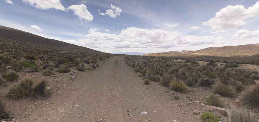 Driving one of the highest roads of South America to Tacora Volcano