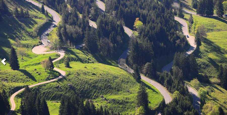 Driving the German Alpine Road, the oldest holiday route of the country