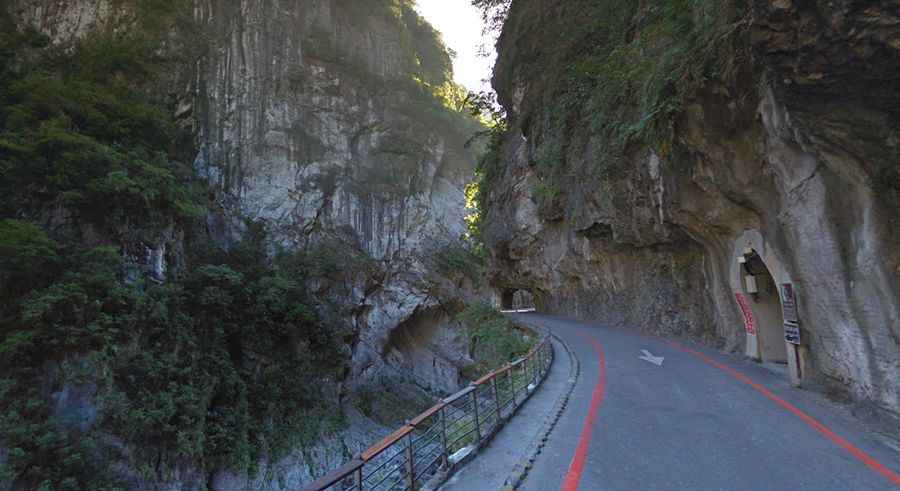 Driving the infamous Taroko Gorge Road in Taiwan