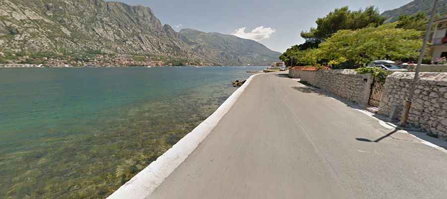 Driving the nerve wracking coastal road from Kotor to Mrčevac