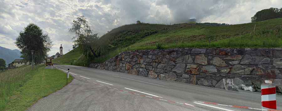 Driving the Pustertaler Hohenstrasse road in Tyrol