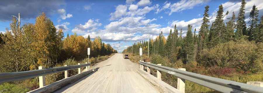 Driving the remote Northern Ontario Resource Trail