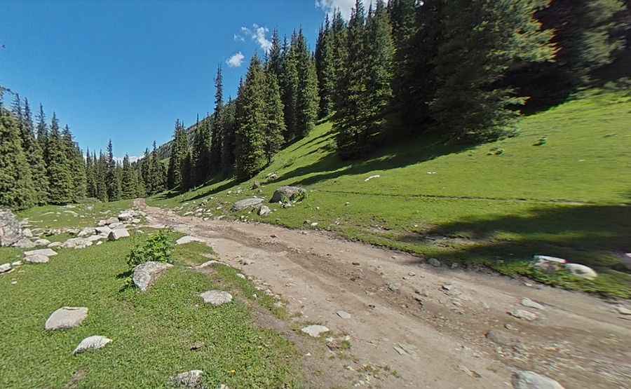 Driving the road to Altyn-Arashan is not a piece of cake