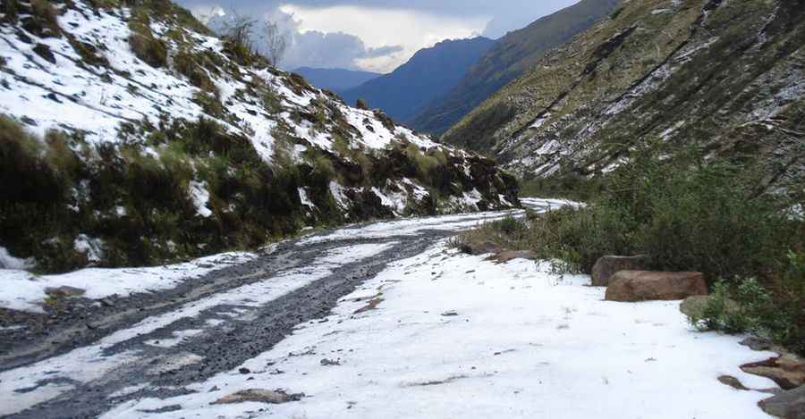 Driving the road to Cerro Gigante is not a piece of cake