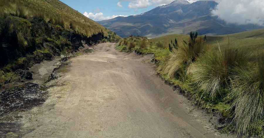 Driving the road to Corazon Volcano is not a piece of cake