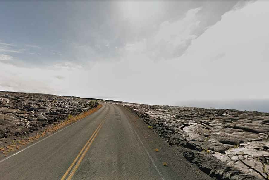 Driving the scenic Chain of Craters Road in Hawaii