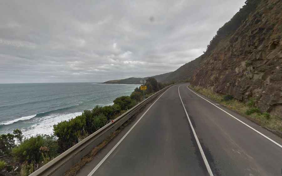 Driving the scenic Great Ocean Road in Australia