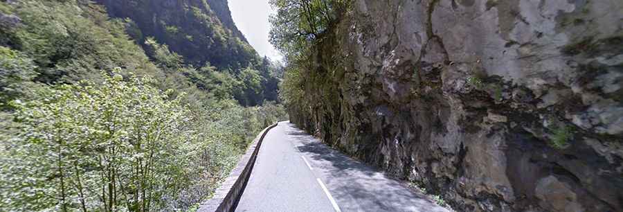Driving the Scenic Road Through the Gorges de la Vesubie in Alpes-Maritimes