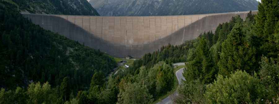 Driving the scenic Schlegeis Alpenstrasse in Tyrol