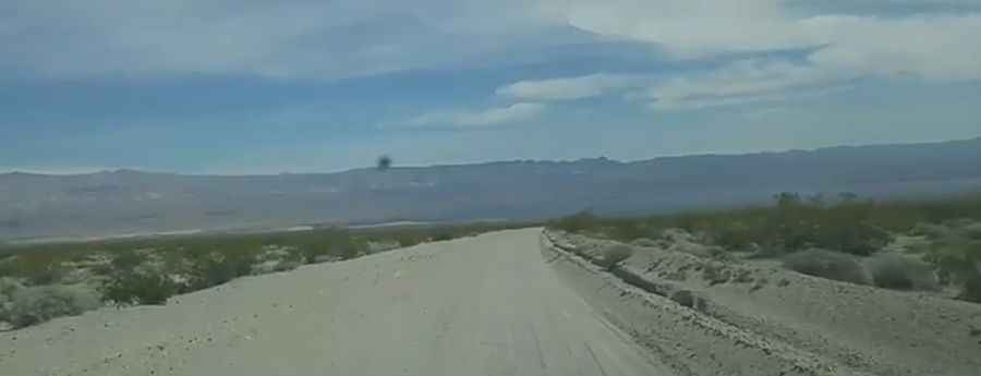 Driving the scenic Six Mile Cove Road to Lake Mohave