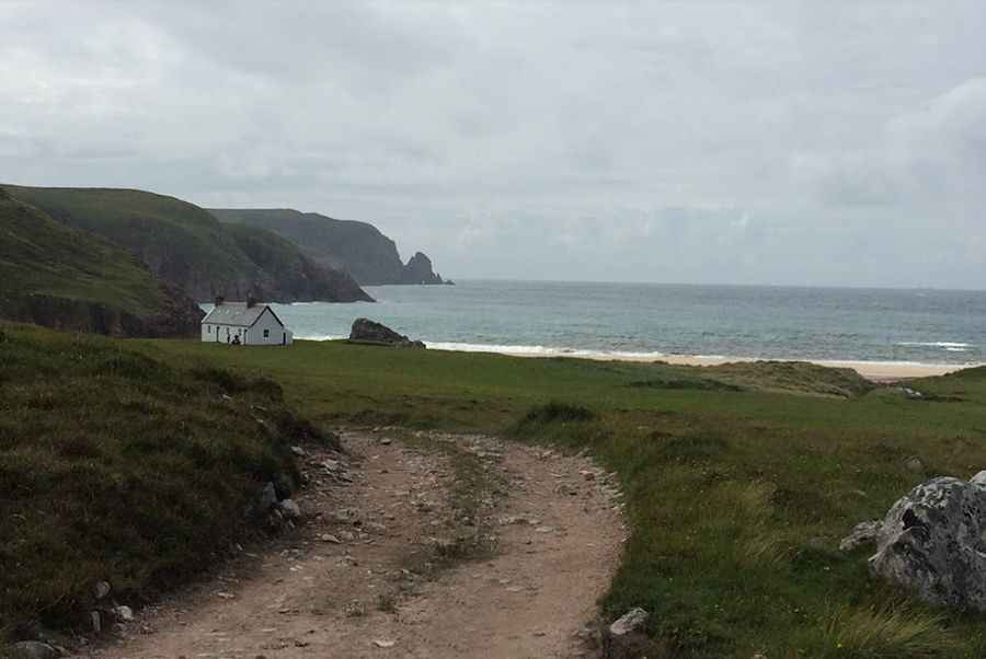 Driving the scenic yet bumpy road to Cape Wrath Lighthouse